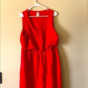 Women’s red sleeves dress